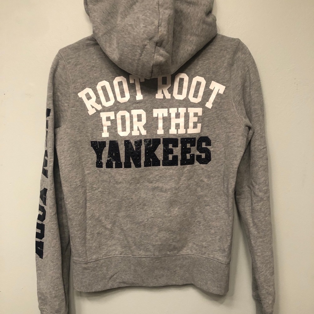 Victoria Secret PINK New York Yankees Zip Up Sz M
